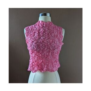Zara Stitched Pink Crop Top Tank